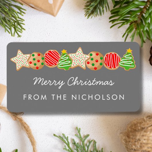 クリスマスクッキー ラベル