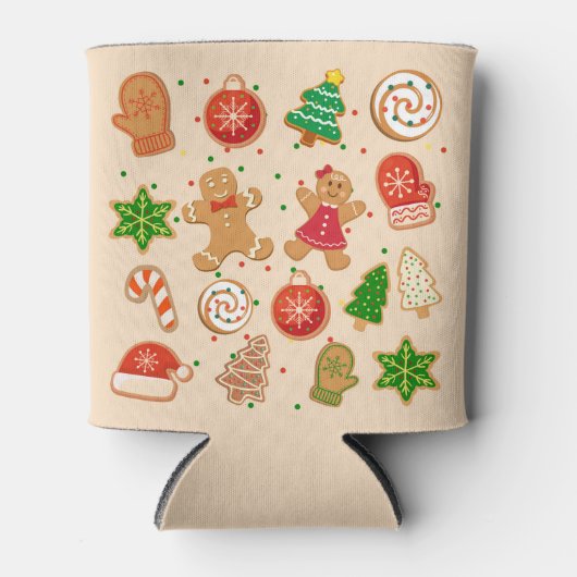クリスマスクッキー 缶クーラー (正面)
