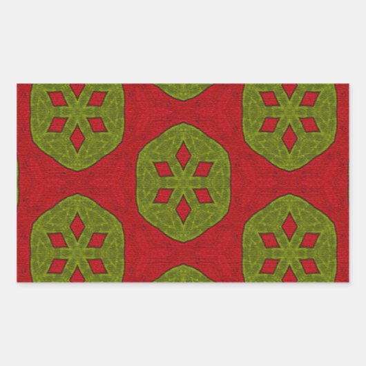 クリスマスクッキー 長方形シール (正面)