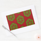 クリスマスクッキー 長方形シール (封筒)