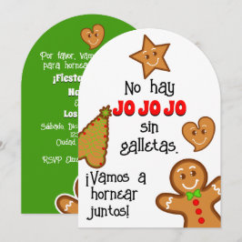 クリスマスクッキー – Fiesta de Hornear Gallletas 招待状