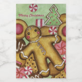 クリスマスクッキーCandyギフトラベル フードラベル (シングルラベル)