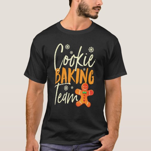 クリスマスクッキーCookieベーキングチーム Tシャツ (正面)