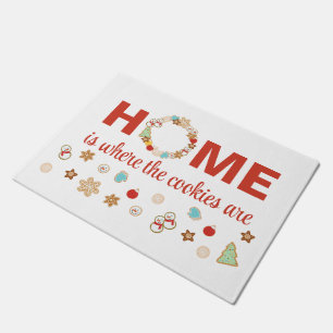 クリスマスクッキーHOMEはクッキーの場所 ドアマット