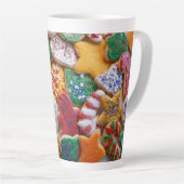 クリスマスクッキーIカラフルホリデーベーキング カフェラテマグ (右アングル)