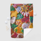 クリスマスクッキーIカラフルホリデーベーキング ゴルフタオル (インサイチュ)