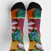 クリスマスクッキーIカラフルホリデーベーキング ソックス (上部)