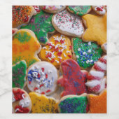 クリスマスクッキーIカラフルホリデーベーキング ワインラベル (シングルラベル)