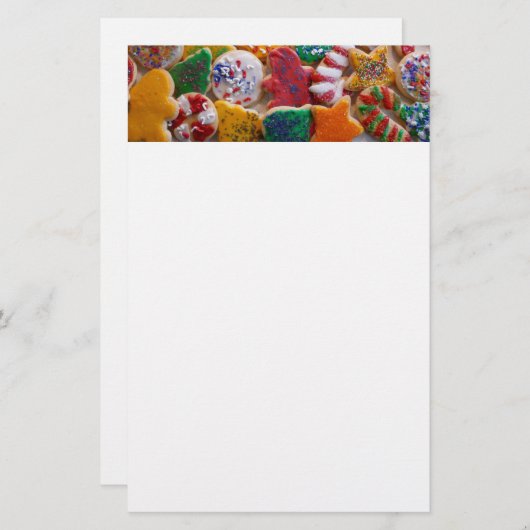 クリスマスクッキーIカラフルホリデーベーキング 便箋 (正面/裏面)