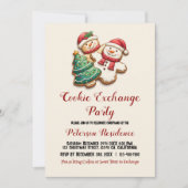 クリスマスクッキーIクッキー交換パーティー 招待状 (正面)