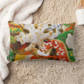 クリスマスクッキーIIホカラフルリデイベーキング ランバークッション (ブランケット)