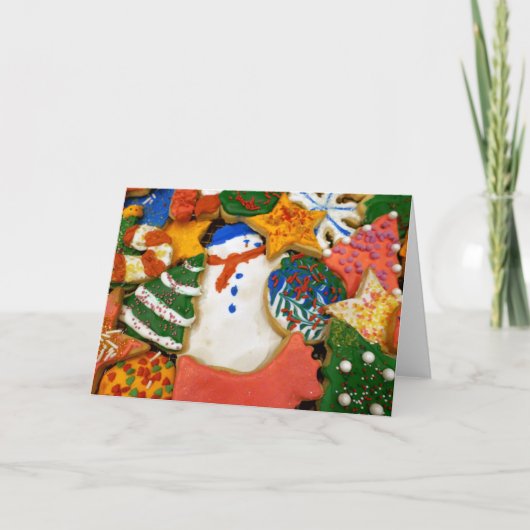 クリスマスクッキーIIIホカラフルリデイベーキング シーズンカード (正面)