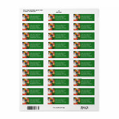 クリスマスクッキーIIIホカラフルリデイベーキング ラベル (フルシート)