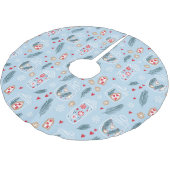 クリスマスクッキーJARノルディックスカンジニ ブラッシュドポリエステルツリースカート (アングル)