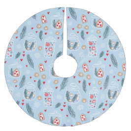 クリスマスクッキーJARノルディックスカンジニ ブラッシュドポリエステルツリースカート