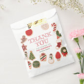 クリスマスクッキーOnederful最初の誕生日パーティー フェイバーバッグ (封をした状態)