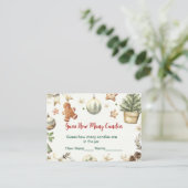 クリスマスクッキーSantaはキャンディの数を推測 エンクロージャーカード (スタンド正面)