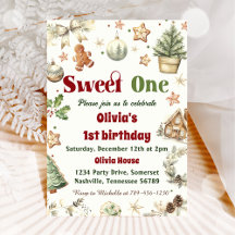 クリスマスクッキーSweet One 1st誕生日パーティー