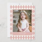 クリスマスクッキーSweet One 1st誕生日パーティー 招待状 (裏面)