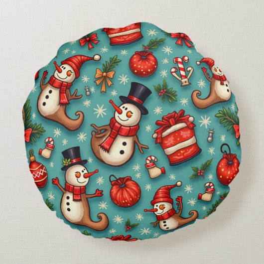 クリスマスクッション ラウンドクッション (裏面)