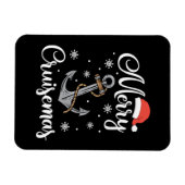 クリスマスクメリールーゼマスホリデークルージングギフト マグネット (横)