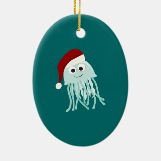 クリスマスクラゲ セラミックオーナメント (裏面)