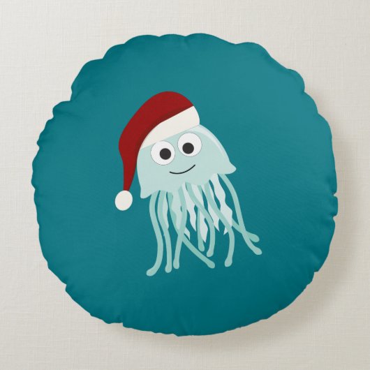 クリスマスクラゲ ラウンドクッション (正面)