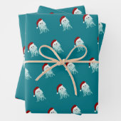 クリスマスクラゲ ラッピングペーパーシート (インサイチュ)