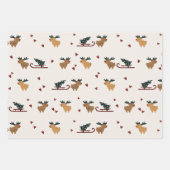 クリスマスクラシカル ラッピングペーパーシート (正面2)