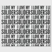 クリスマスクラシックいけなは私のソリダーが大好きです ラッピングペーパー (フラット)