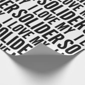 クリスマスクラシックいけなは私のソリダーが大好きです ラッピングペーパー (角)