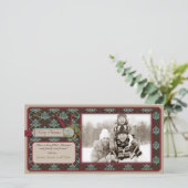 クリスマスクラシックの写真カード シーズンカード (スタンド正面)