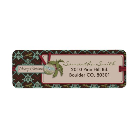 クリスマスクラシックの返品ラベル ラベル (正面)