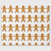 クリスマスクラシックジンジャーブレッドマンベストセラー ラッピングペーパー (フラット)