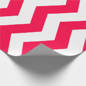 クリスマスクラシックスタイルレッドホワイトストライプのテンプレート ラッピングペーパー (角)