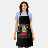 クリスマスクラシックスロースTシャツ エプロン (着用した状態)