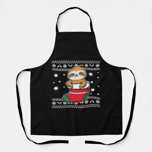 クリスマスクラシックスロースTシャツ エプロン (正面)