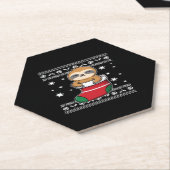 クリスマスクラシックスロースTシャツ ペーパーコースター (アングル)