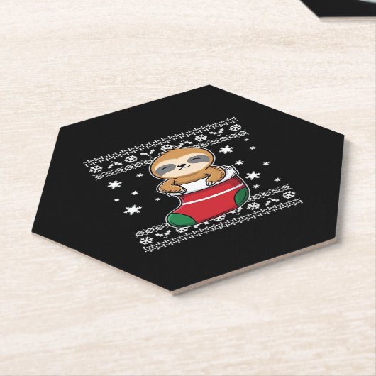 クリスマスクラシックスロースTシャツ ペーパーコースター (アングル)