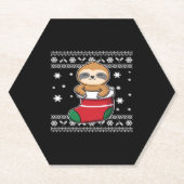 クリスマスクラシックスロースTシャツ ペーパーコースター (正面)