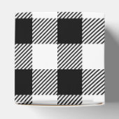 クリスマスクラシックバッファローチェックプレイドパターンB&W フェイバーボックス (上部)
