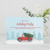 クリスマスクラシックレッドトラックパーティー 招待状 (スタンド正面)