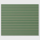 クリスマスクラシック ストライプの ラッピングペーパー (フラット)