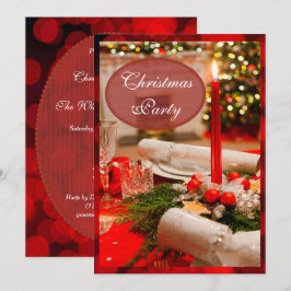 クリスマスクラッカー&キャンドル 招待状