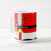 クリスマスクラッキングくるみクラッカーをゲットしよう コーヒーマグカップ (正面左)