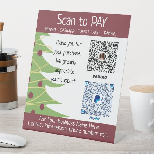 クリスマスクラフトショー陳列台 台座サイン (インサイチュ)