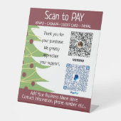 クリスマスクラフトショー陳列台 台座サイン (正面)