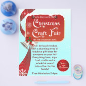 クリスマスクラフトフェアビジネスフライヤー チラシ (シングル)