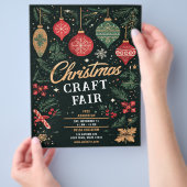 クリスマスクラフトフェア チラシ (手)