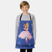 クリスマスクララナツクラッカーダンス エプロン (着用した状態)